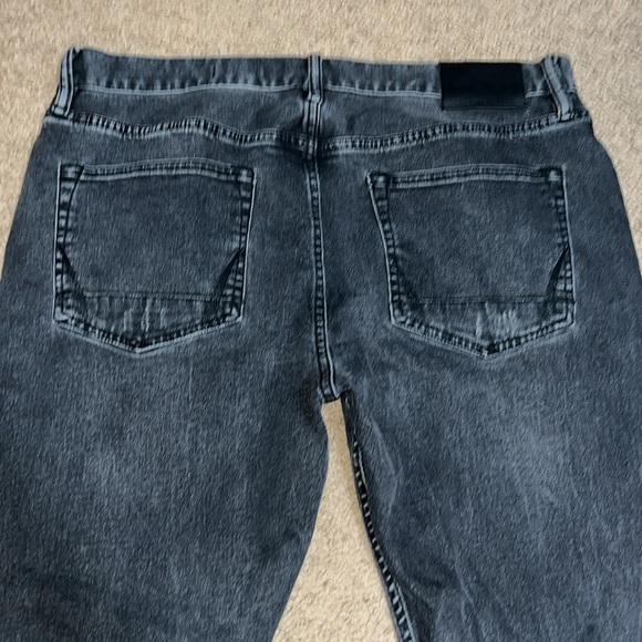 ALLSAINTS Rex Modern Slim Distressed Black Faded Washed 36 - Picture 7 of 10